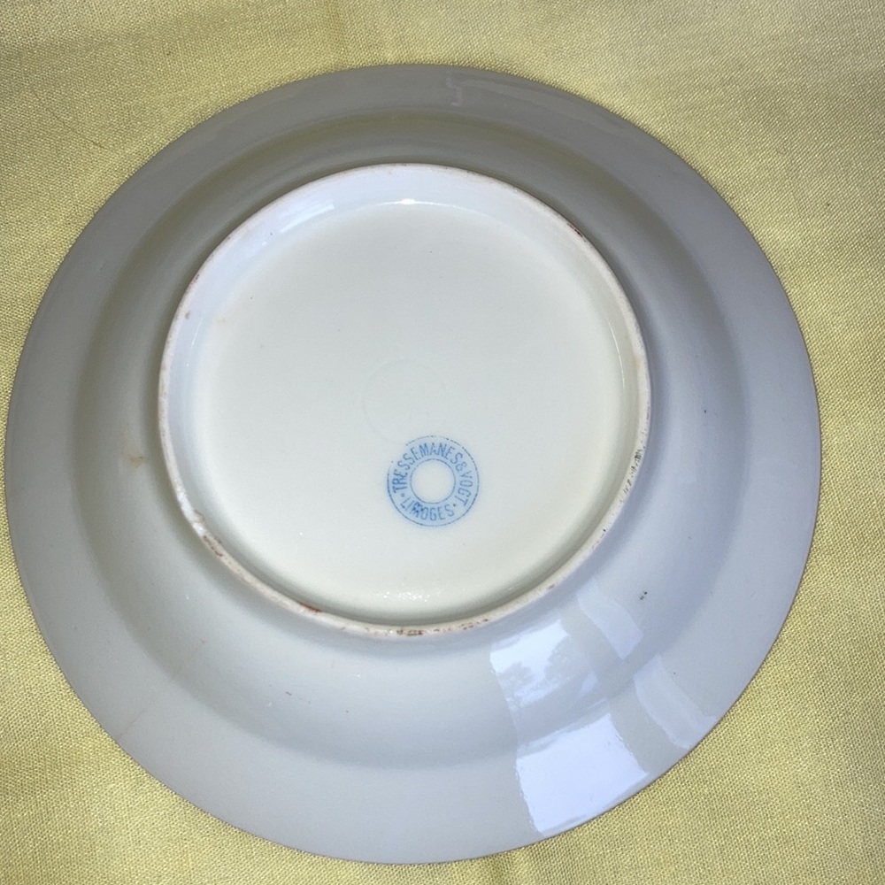 LIMOGE 5 lot sm. Bowls 1” deep w/gr., pink, blue, yel. flower sprays, - Picture 2 of 8